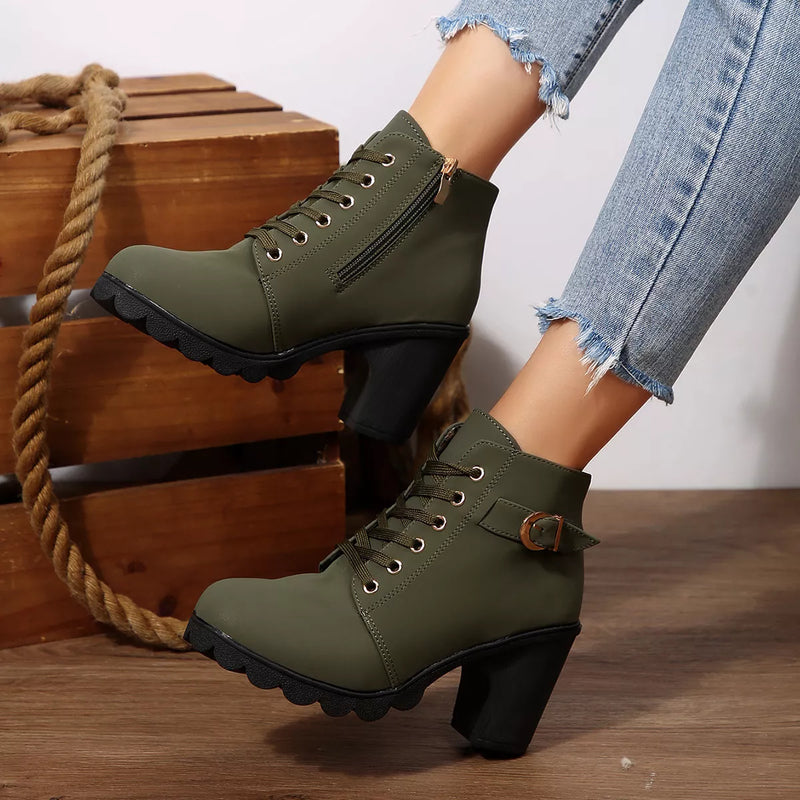 Alexa | Botas de tacón bloque con estilo