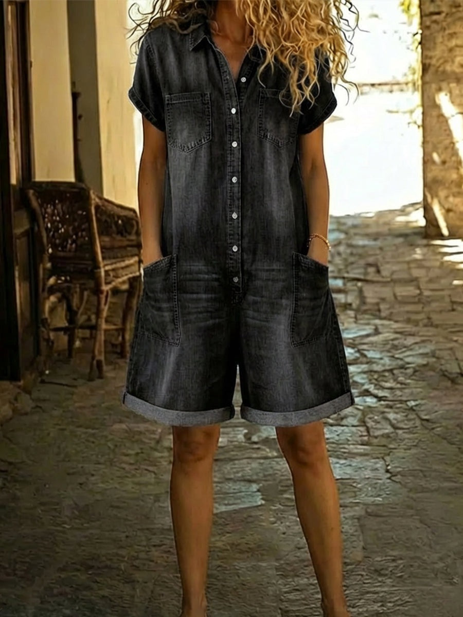 Leticia | Mono corto en jean