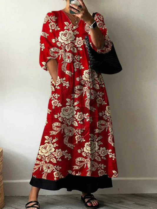 Junia | Vestido Elegante con Estampado