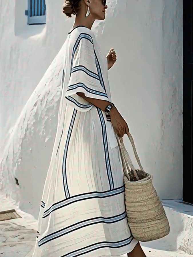 Therea | Vestido con rayas fresco
