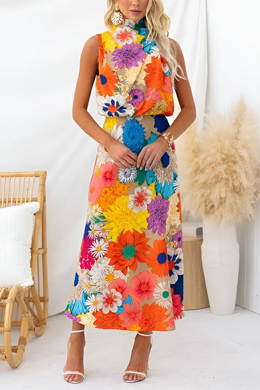 Samer | Vestido sin mangas maxi