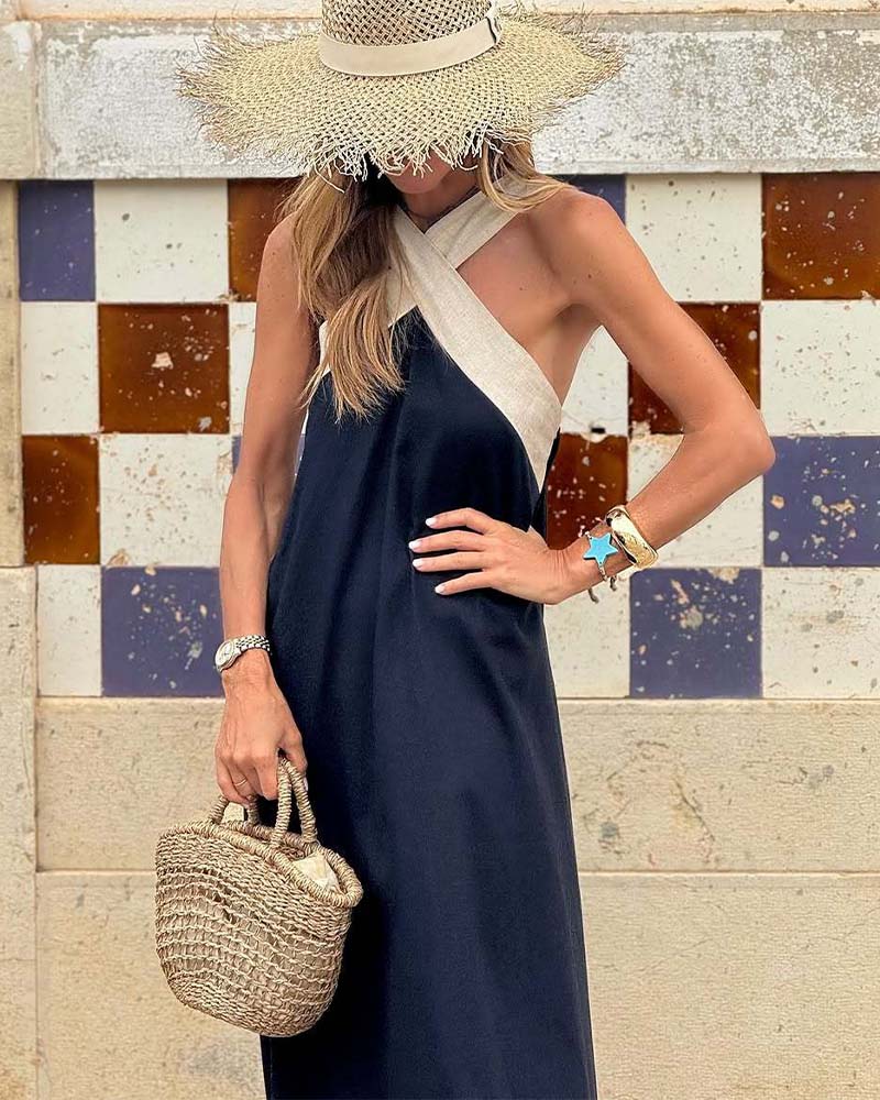 Serena | Vestido cinta en el cuello