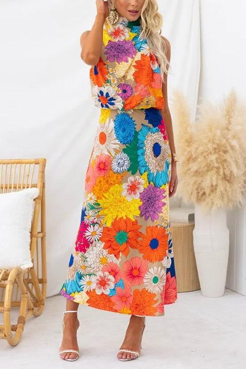 Samer | Vestido sin mangas maxi