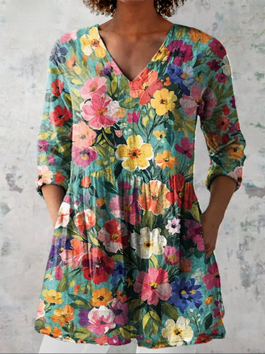 Presentación | Blusa Manga Larga con Escote en V