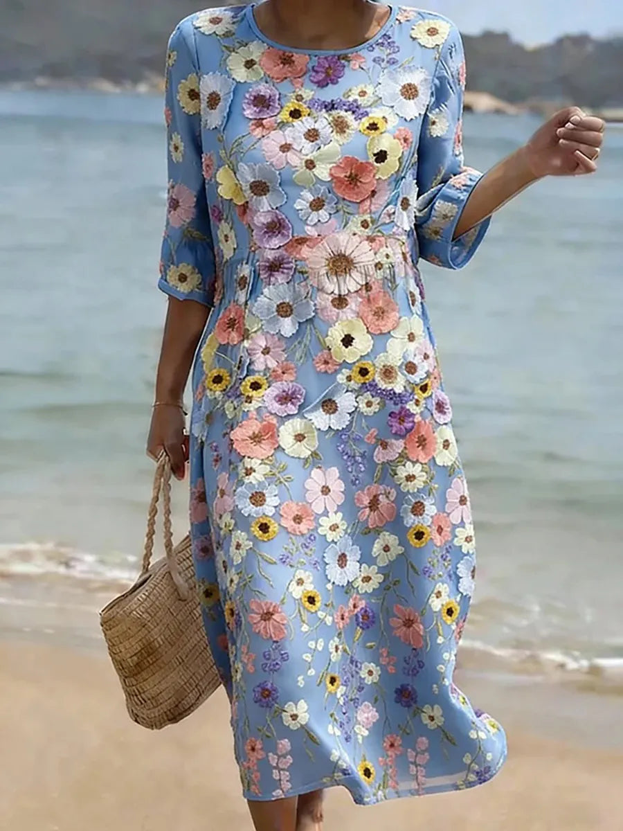 Lucena | Vestido con estampado de flores