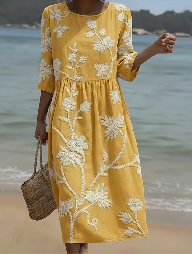 Elena | Vestido con estampado de flores