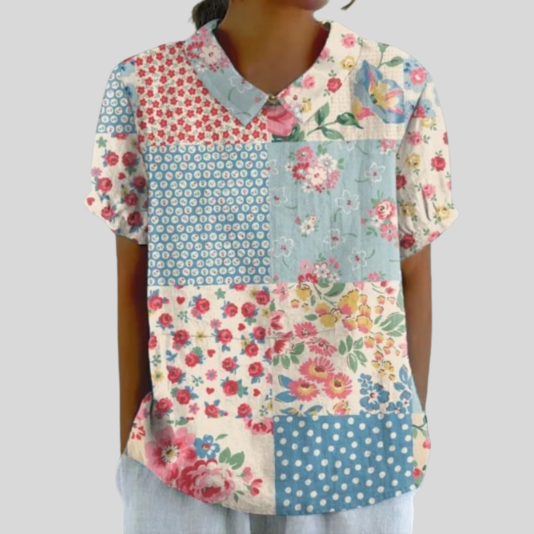 Zempasúchil | Blusa Patchwork Vintage