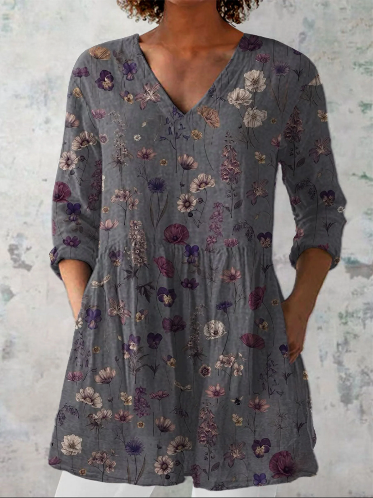Perpetua | Blusa Manga Larga con Escote en V