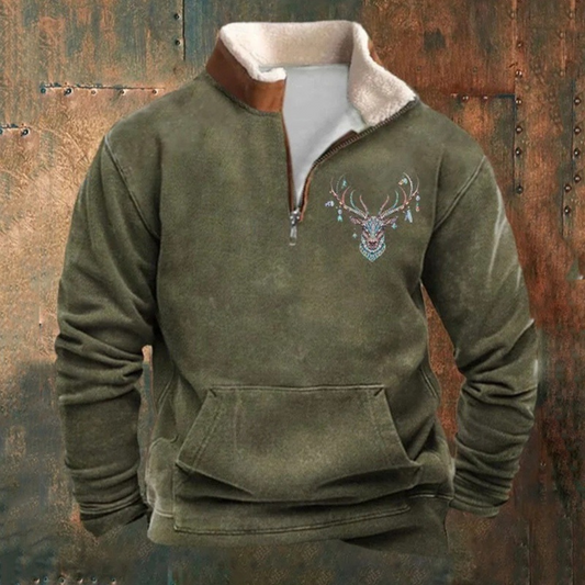 West - Sueter polar informal con forro térmico