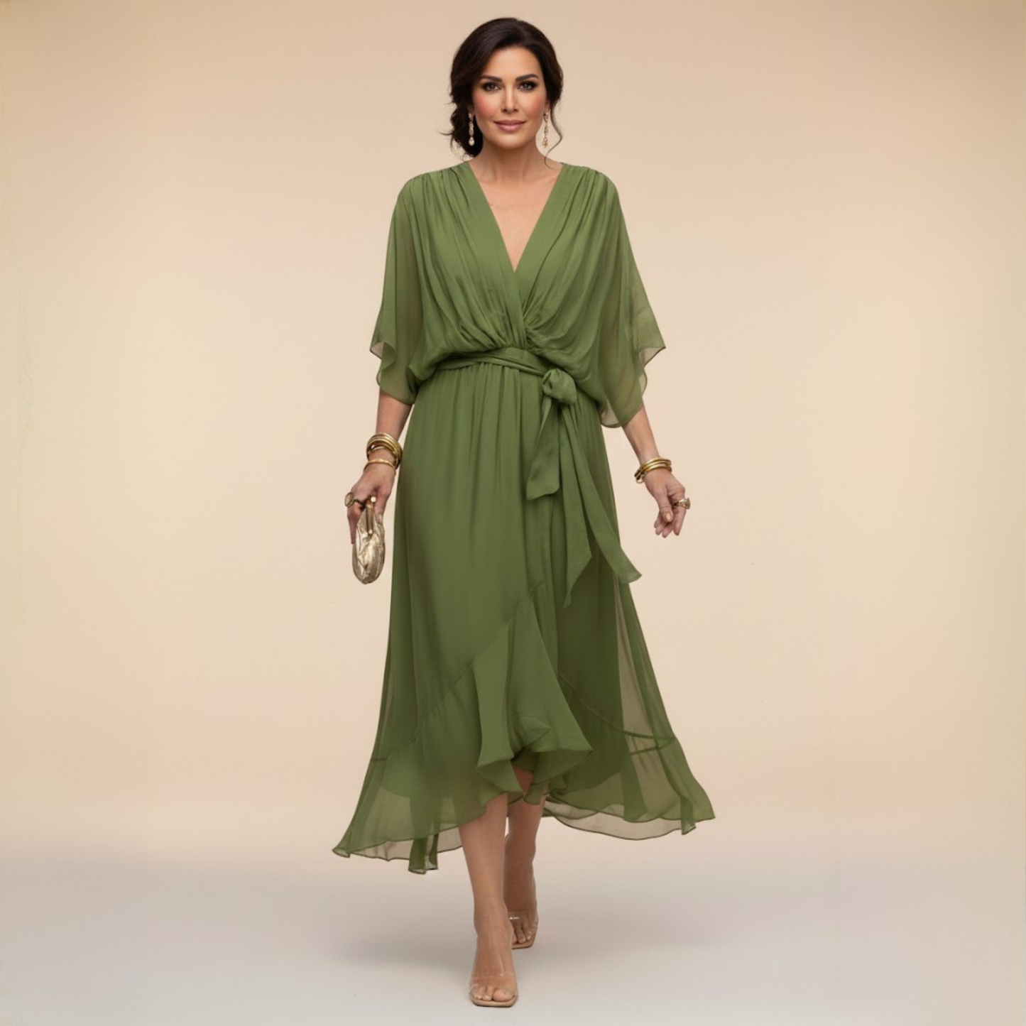Montserrat | Vestido con escote en V