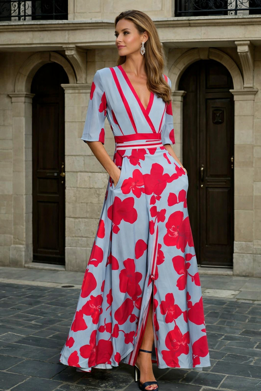 Dara | Vestido con mangas de diseño Milano