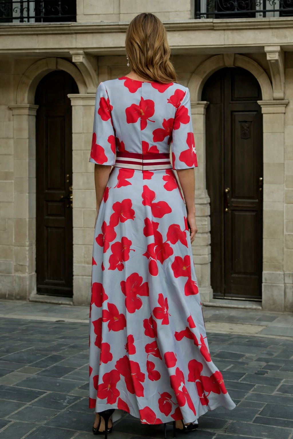 Dara | Vestido con mangas de diseño Milano