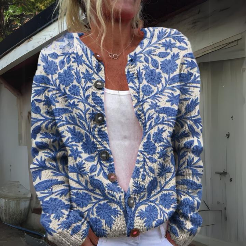 Leila | Cardigan Floral Elegante