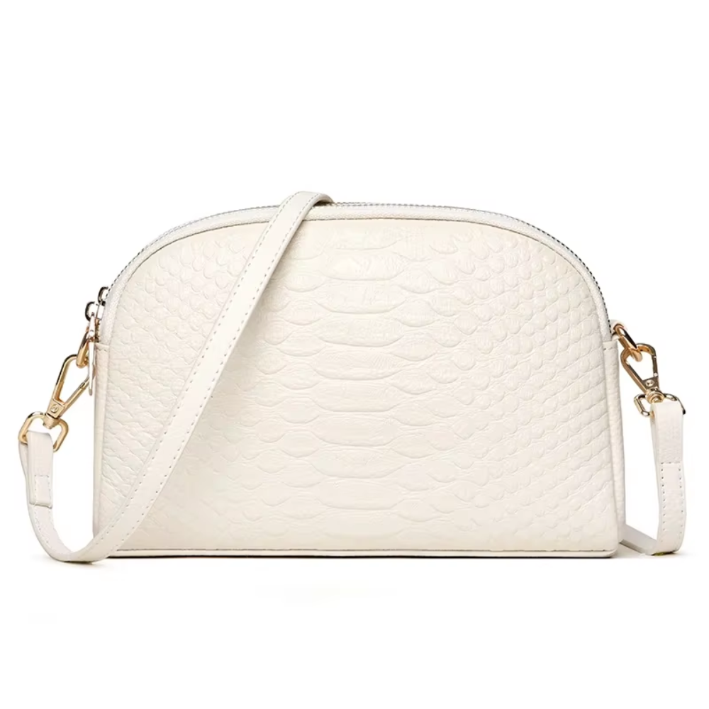 Isabelle | Mini Bolso de Cuero Vegano con Textura Cocodrilo