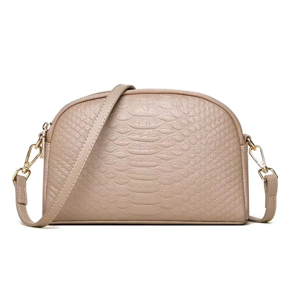 Isabelle | Mini Bolso de Cuero Vegano con Textura Cocodrilo