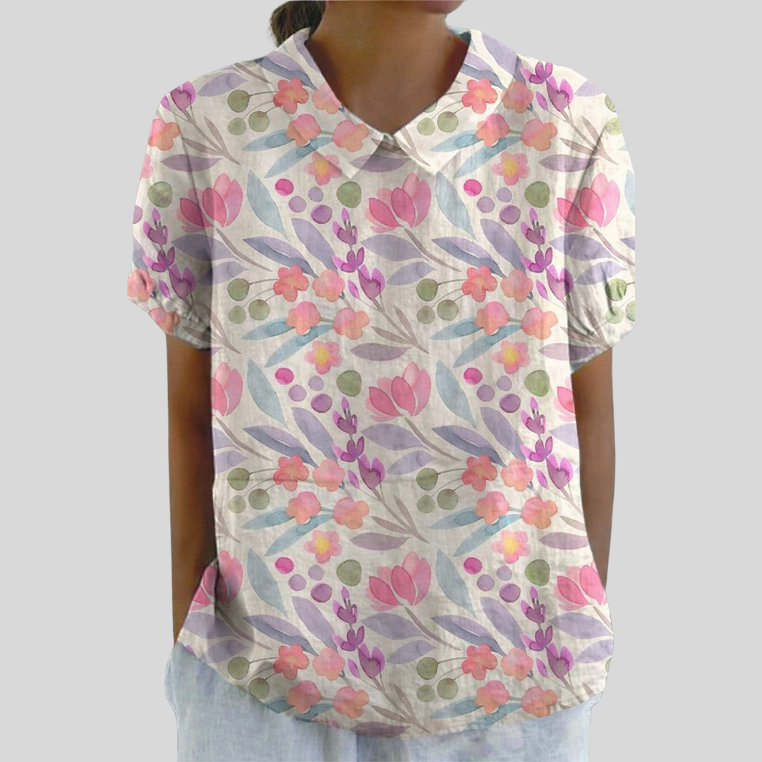 Tláloc | Blusa Floral Gráfico