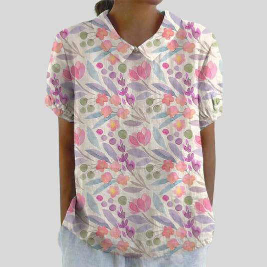 Tláloc | Blusa Floral Gráfico