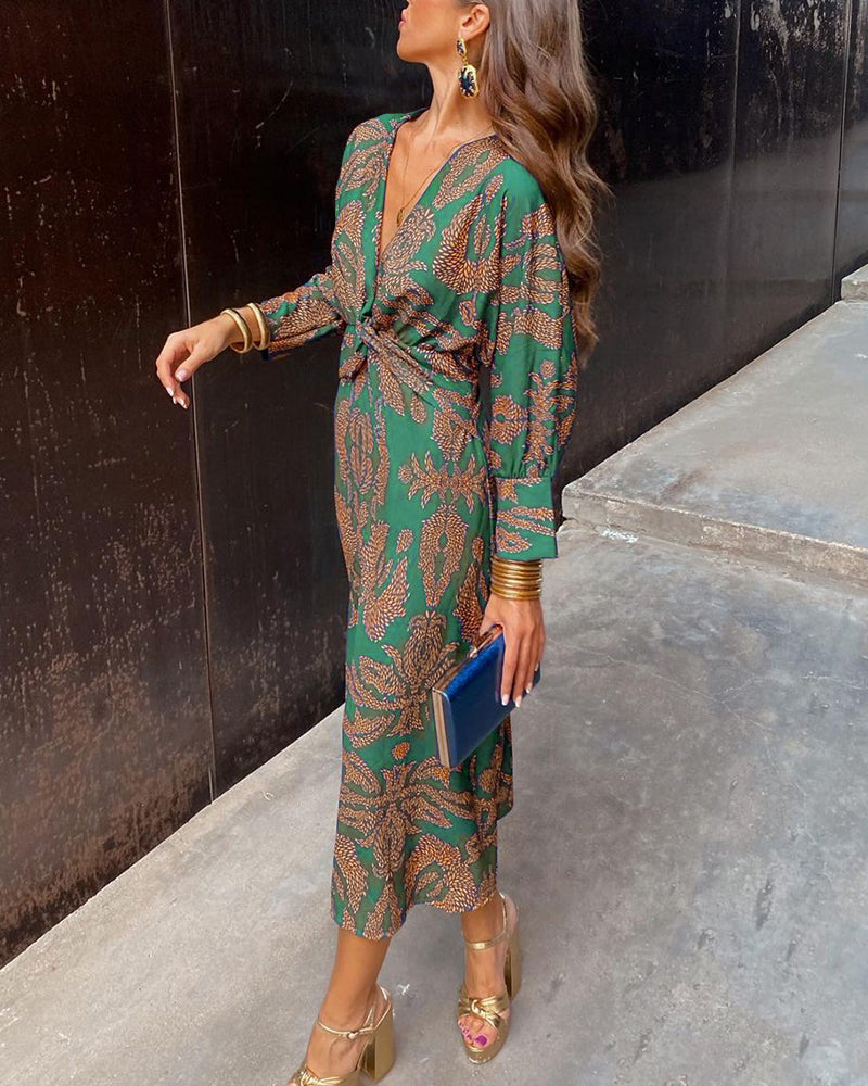 Wendy | Vestido Midi con Estampado