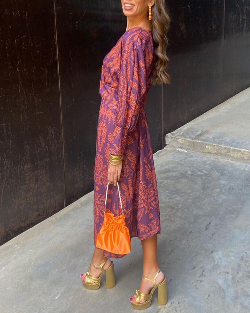 Wendy | Vestido Midi con Estampado