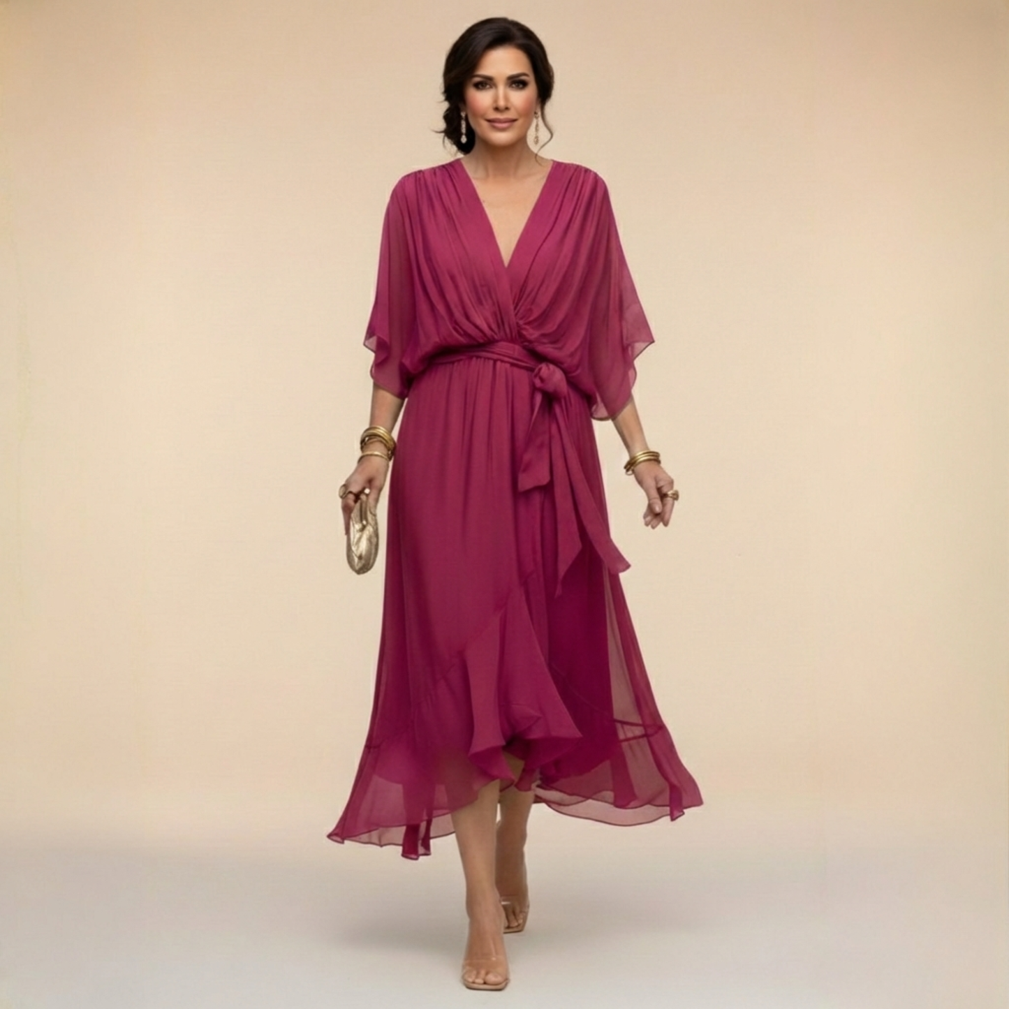Montserrat | Vestido con escote en V