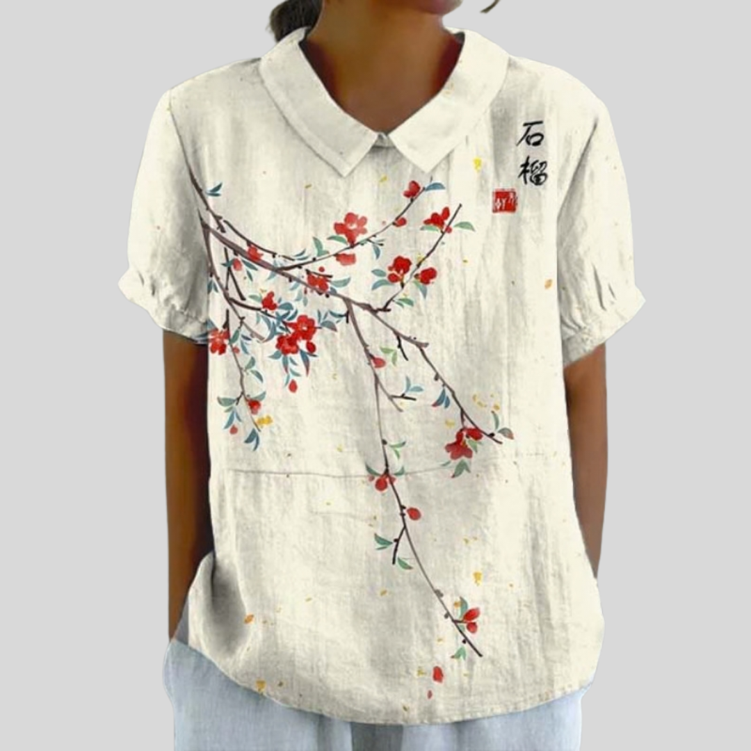 Tezozómoc | Blusa Floral Minimalista