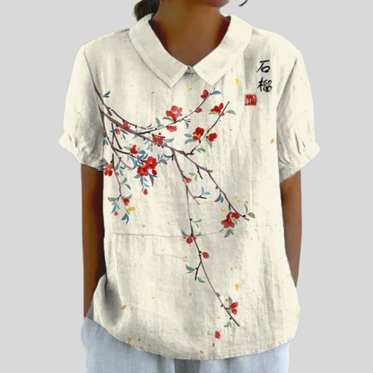 Tezozómoc | Blusa Floral Minimalista