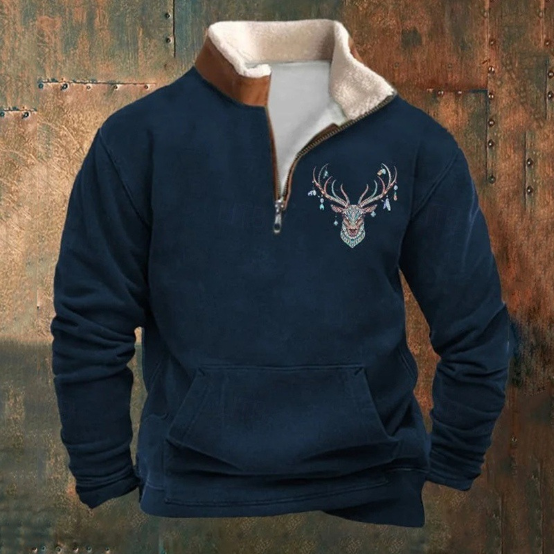 West - Sueter polar informal con forro térmico