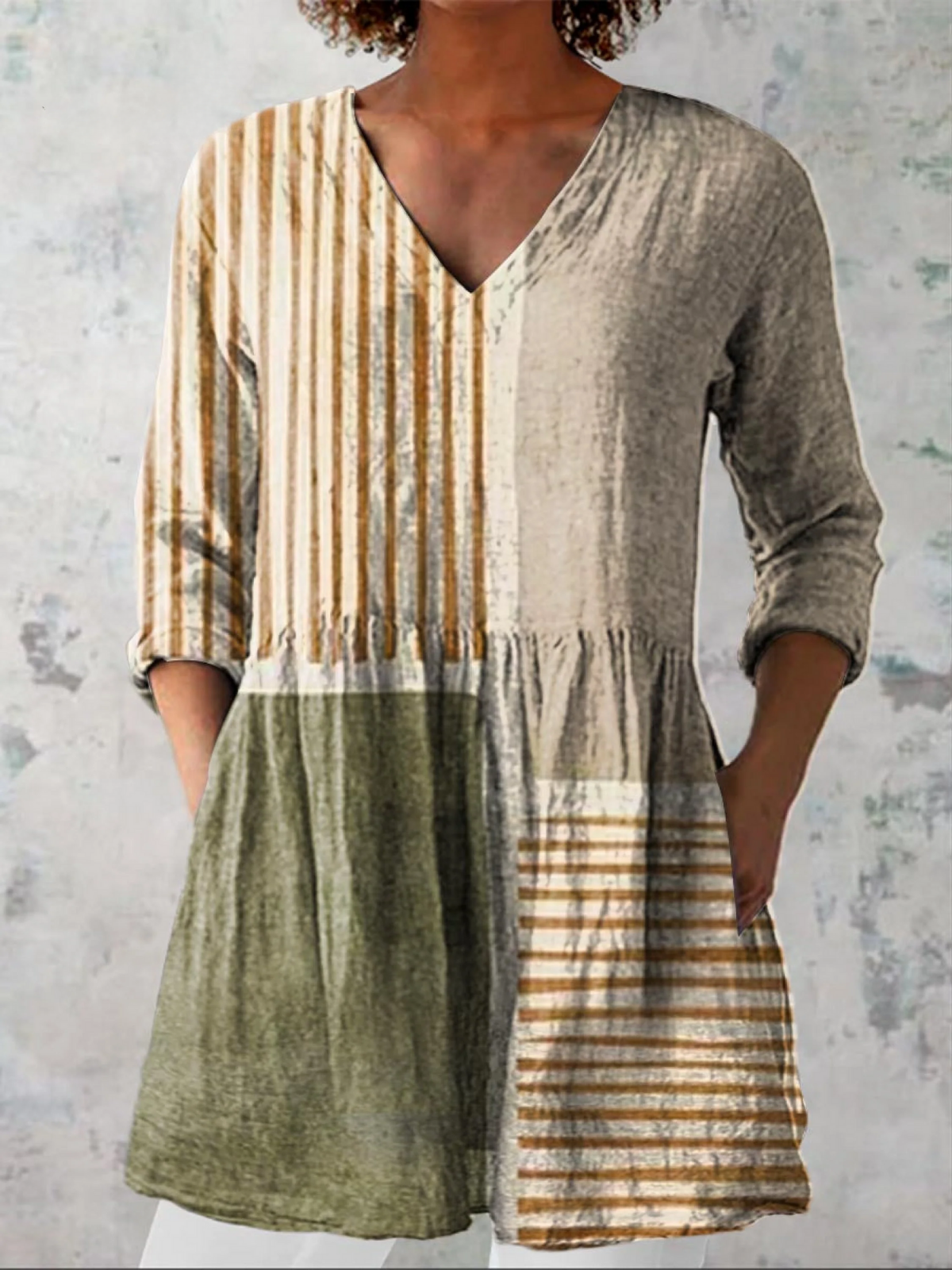 Nativitas | Blusa Manga Larga con Escote en V