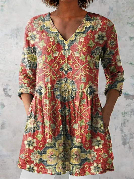Lupita | Blusa Manga Larga con Escote en V