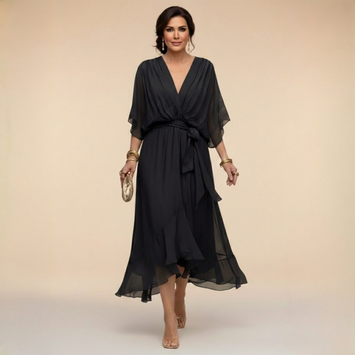 Montserrat | Vestido con escote en V