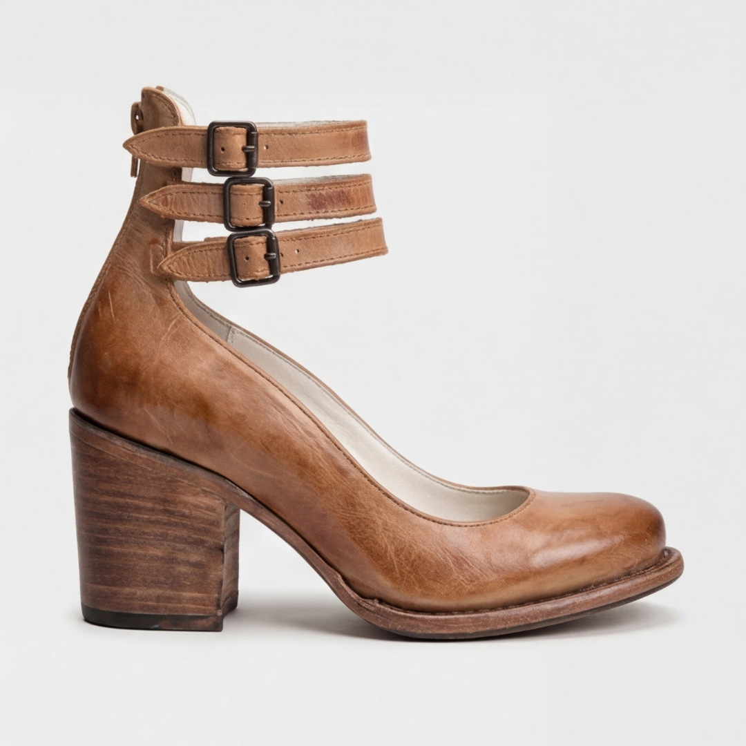 Carla | Sandalias abiertas triple abroche