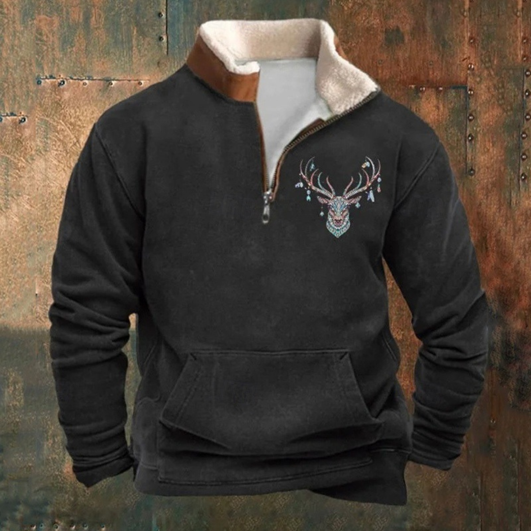 West - Sueter polar informal con forro térmico