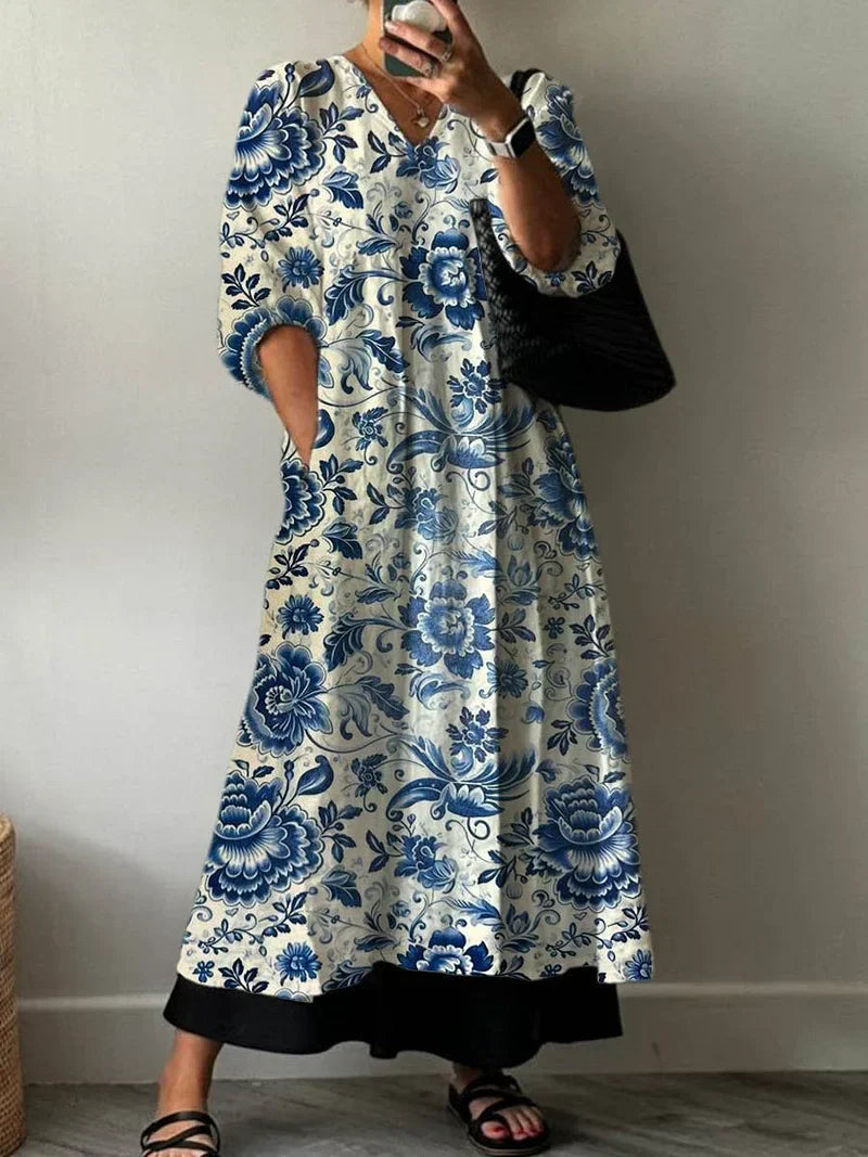Mila | Vestido Elegante con Estampado Sofisticado
