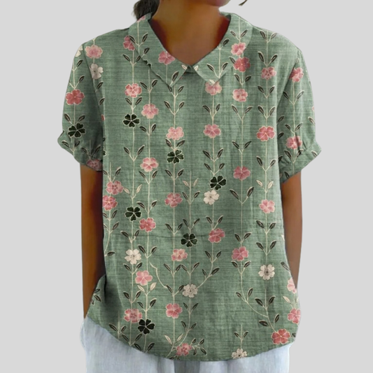 Quetzalli | Blusa Floral Vertical