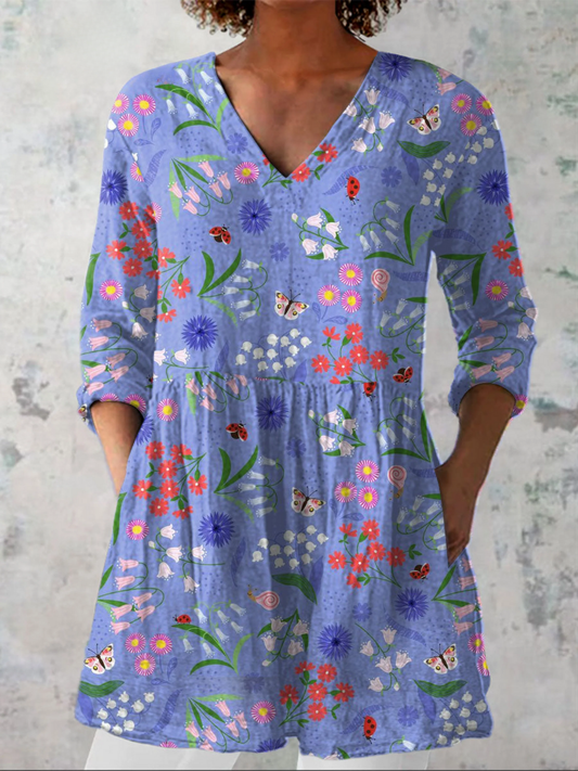 Ascensión | Blusa Manga Larga con Escote en V