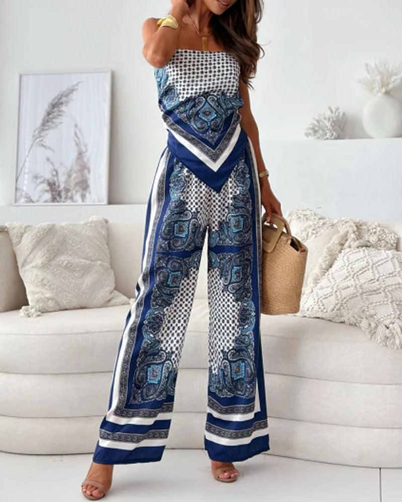 Osnia | Top y pantalón a juego