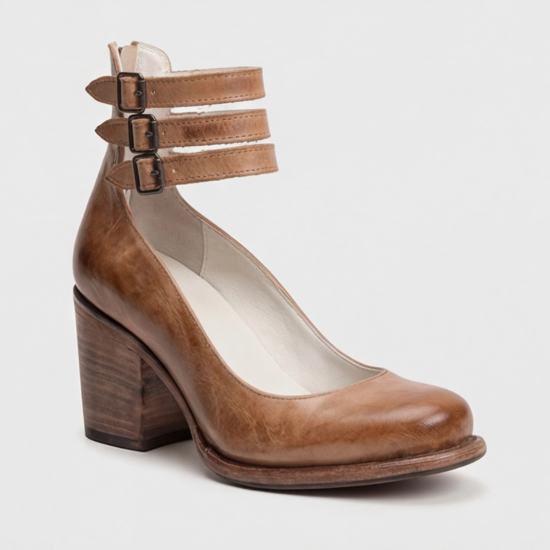 Carla | Sandalias abiertas triple abroche