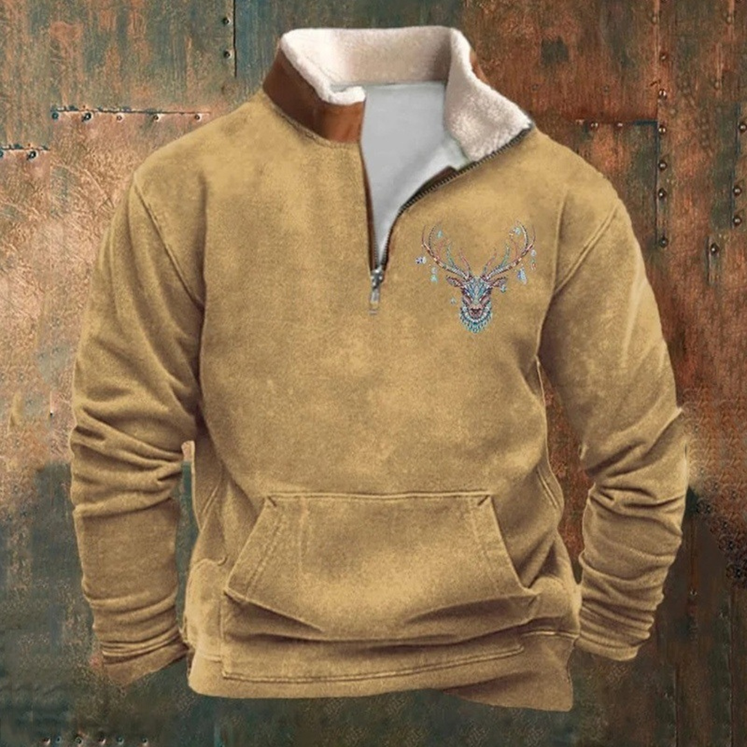 West - Sueter polar informal con forro térmico