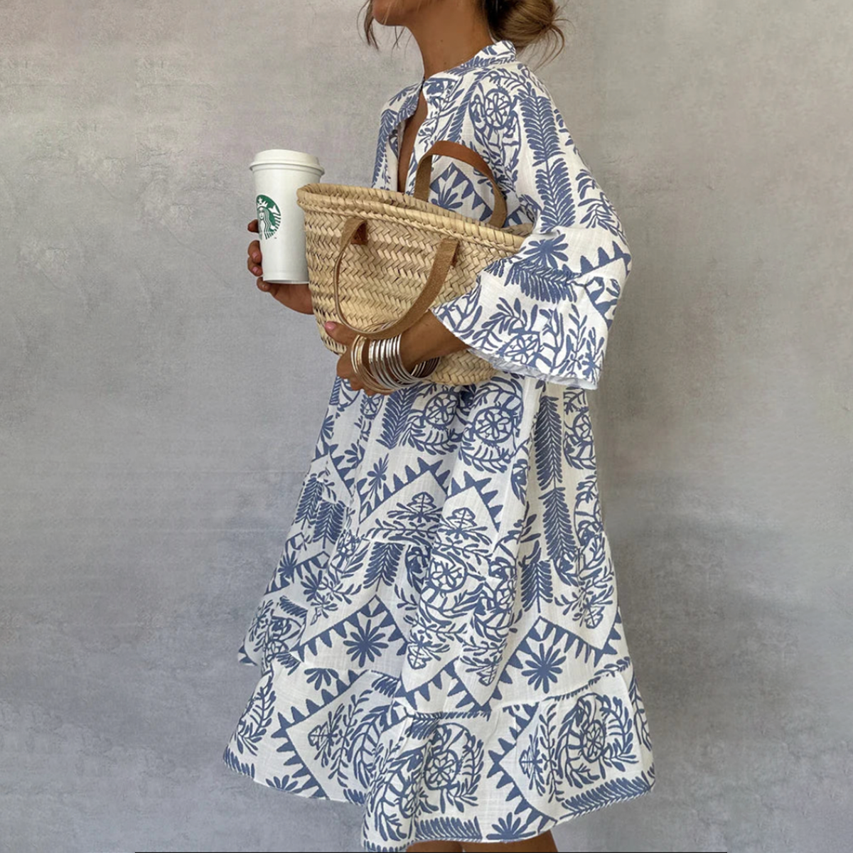Idalina | Vestido casual bohemio