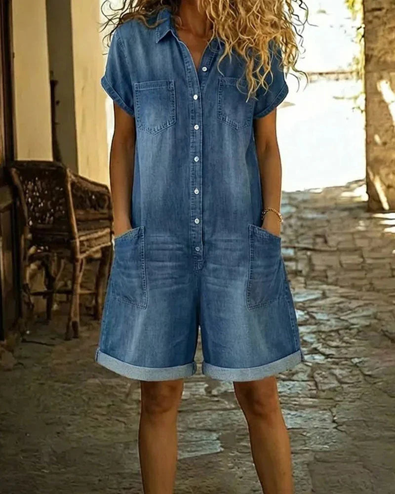Leticia | Mono corto en jean