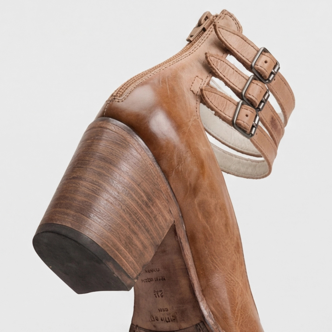 Carla | Sandalias abiertas triple abroche