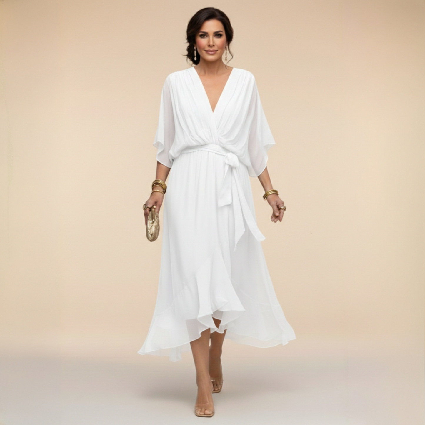 Montserrat | Vestido con escote en V