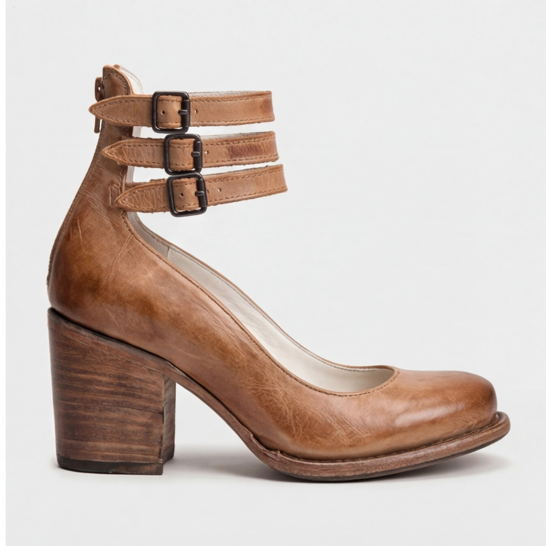 Carla | Sandalias abiertas triple abroche