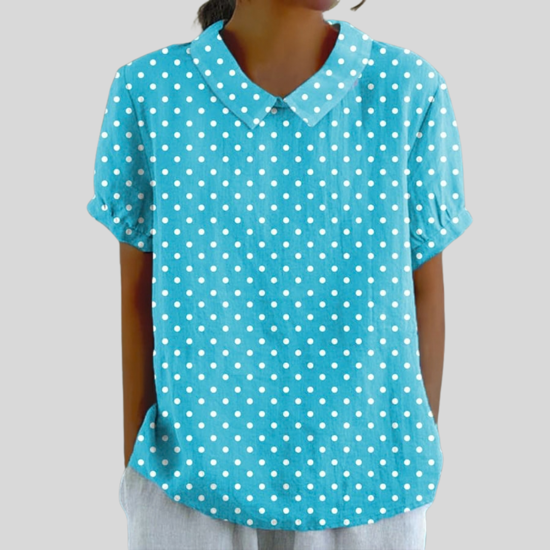 Colibrí | Blusa Puntos Turquesa