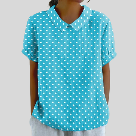 Colibrí | Blusa Puntos Turquesa