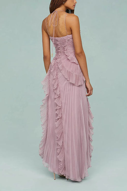 Selene | Vestido Largo Plisado