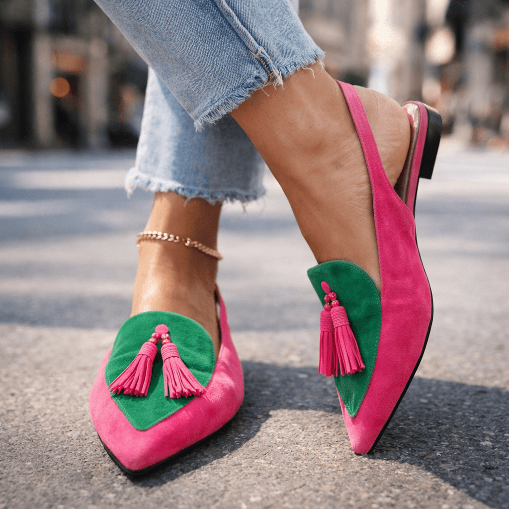 Selenia | Sandalias con Tiras y Borlas