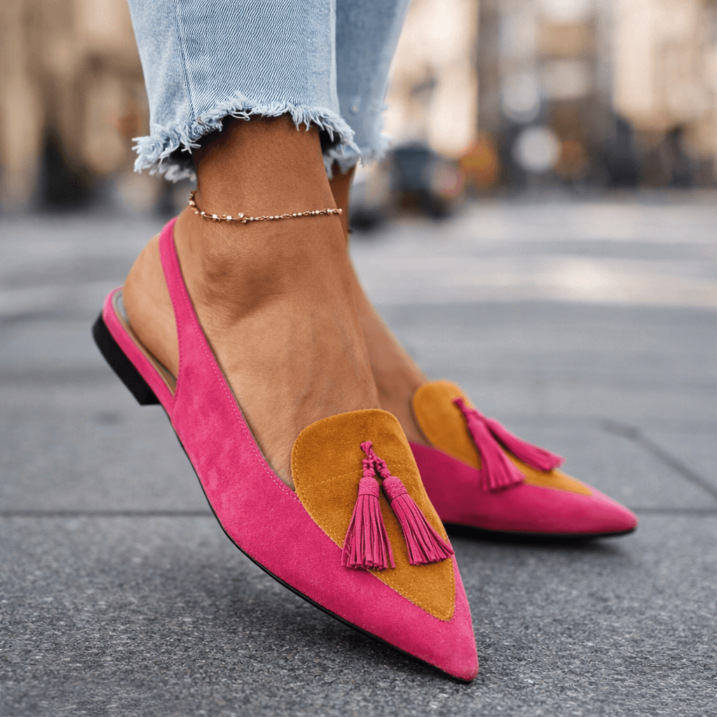 Selenia | Sandalias con Tiras y Borlas