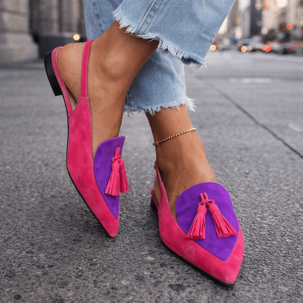 Selenia | Sandalias con Tiras y Borlas