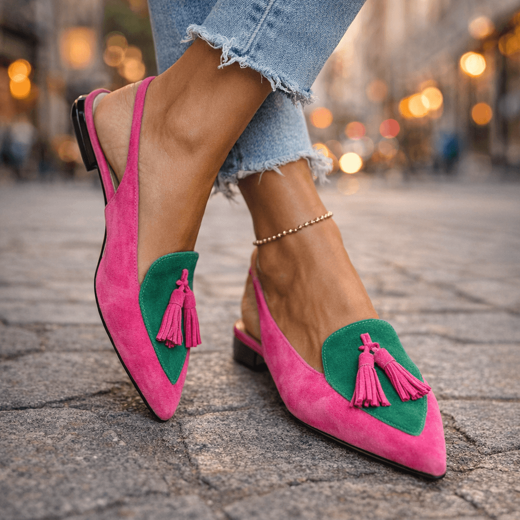 Selenia | Sandalias con Tiras y Borlas